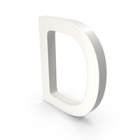 Porcelain Letter D PNG & PSD Images