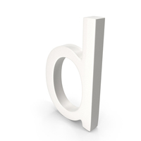 Porcelain Alphabet D PNG & PSD Images