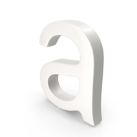 Porcelain Alphabet A PNG & PSD Images
