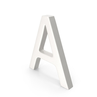 Porcelain Letter A PNG & PSD Images
