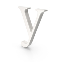 Porcelain Alphabet Y PNG & PSD Images