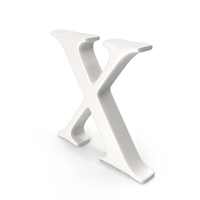 Porcelain Letter X PNG & PSD Images