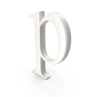 Porcelain Alphabet P PNG & PSD Images