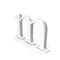 Porcelain Alphabet M PNG & PSD Images