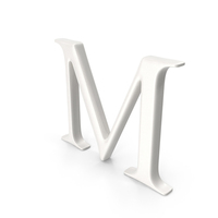 Porcelain Letter M PNG & PSD Images