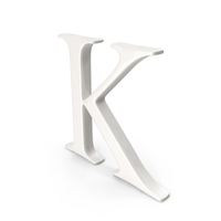 Porcelain Letter K PNG & PSD Images