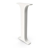 Porcelain Letter I PNG & PSD Images