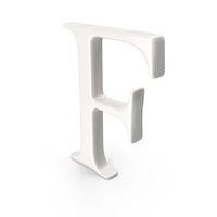 Porcelain Letter F PNG & PSD Images