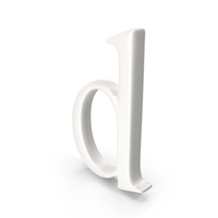 Porcelain Alphabet D PNG & PSD Images