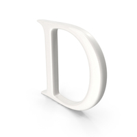 Porcelain Letter D PNG & PSD Images