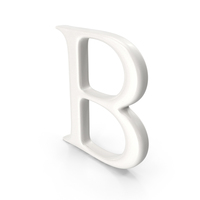 Porcelain Letter B PNG & PSD Images