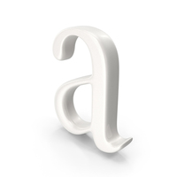 Porcelain Alphabet A PNG & PSD Images