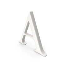 Porcelain Letter A PNG & PSD Images