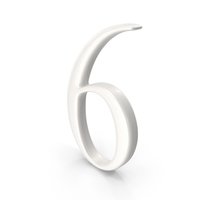 Porcelain Number 6 PNG & PSD Images