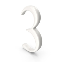 Porcelain Number 3 PNG & PSD Images