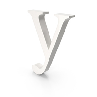 Porcelain Alphabet Y PNG & PSD Images