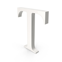 Porcelain Letter T PNG & PSD Images