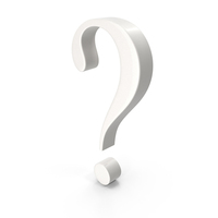 Porcelain Question Mark Symbol PNG & PSD Images