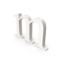 Porcelain Alphabet M PNG & PSD Images