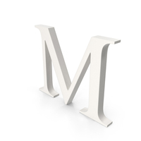 Porcelain Letter M PNG & PSD Images