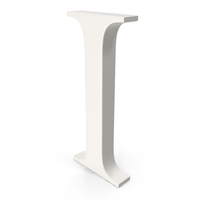 Porcelain Letter I PNG & PSD Images