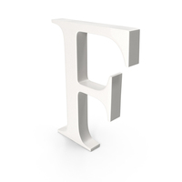 Porcelain Letter F PNG & PSD Images