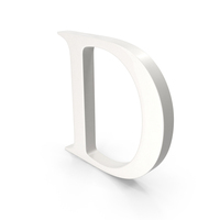 Porcelain Letter D PNG & PSD Images