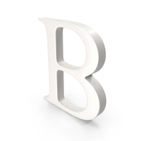 Porcelain Letter B PNG & PSD Images