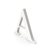 Porcelain Letter A PNG & PSD Images