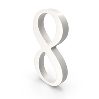 Porcelain Number 8 PNG & PSD Images