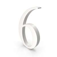 Porcelain Number 6 PNG & PSD Images