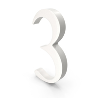 Porcelain Number 3 PNG & PSD Images