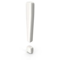 Exclamation Point Porcelain PNG & PSD Images
