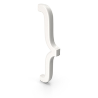 Porcelain Closing Bracket Symbol PNG & PSD Images