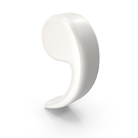 Porcelain Comma Symbol PNG & PSD Images