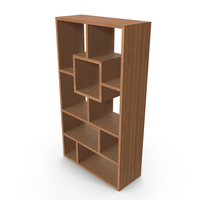 Empty Modern Bookcase PNG & PSD Images