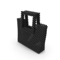 Black Beaded Bag With Square Handle PNG & PSD Images