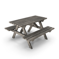 Light Dirty Picnic Table PNG & PSD Images