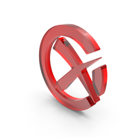 Cross Inside Circle Symbol PNG & PSD Images