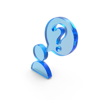 User With Question Mark Web Symbol PNG & PSD Images