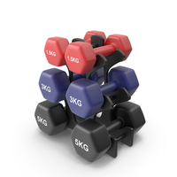 Fitness Dumbbells Storage PNG & PSD Images