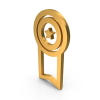 Prize Badge Icon Gold PNG & PSD Images