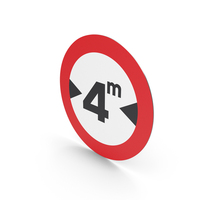 Spanish Width Limitation Sign PNG & PSD Images