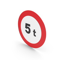 Spanish Sign Weight Limitation PNG & PSD Images