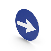 Spanish Turn Right Sign PNG & PSD Images