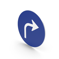 Spanish Sign Turn Right PNG & PSD Images