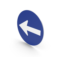 Spanish Sign Turn Left PNG & PSD Images