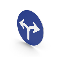 Spanish Sign Turn Left Or Right PNG & PSD Images