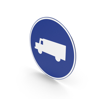 Spanish Sign Roadway For Trucks PNG & PSD Images
