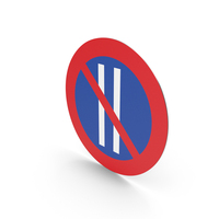 Spanish Parking Prohibited On Even Days Sign PNG & PSD Images